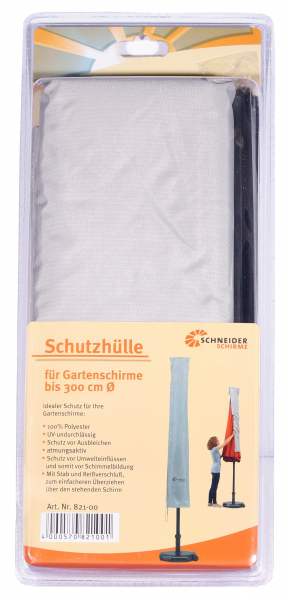 Schneider Schutzhülle für Marktschirme bis Ø 300 cm (mit RV und Stab) (176x25/35cm)